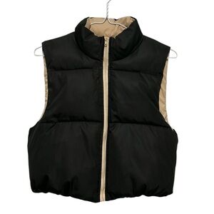 SHEIN cute Women's Black Puffer Vest - Size XS